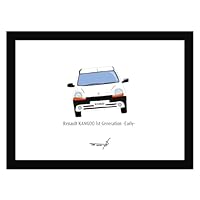 Amazon.co.jp: ルノー カングー ポスター A4額入り ポップアート